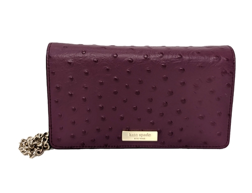 Kate Spade Purple Ostrich outlet Bag