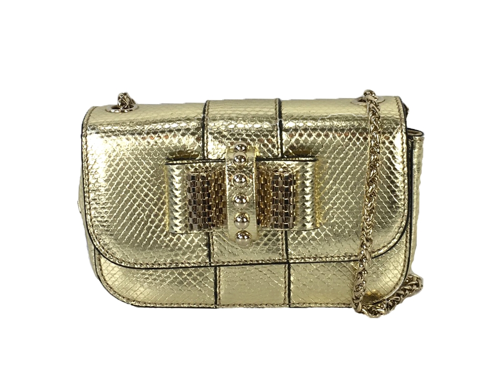 CHRISTIAN LOUBOUTIN Sweet Charity studded patent-leather shoulder bag