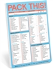 Knock Knock Pack This Checklist Pad Blue Travel Packing List Organizer