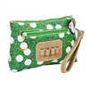 Sydney Lov Multi Synthetic Leather Sydney Lov Multi Synthetic Leather Sydney Love Sport Teed Off Cosmetic Wristlet w Golf Tee Holder, Green Multi - Perfect for travel or daily use, keeps your essentials organized