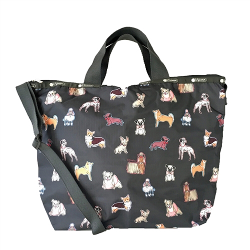 LeSportsac Dog Print Easy Carry All Tote, Take A Bow Wow