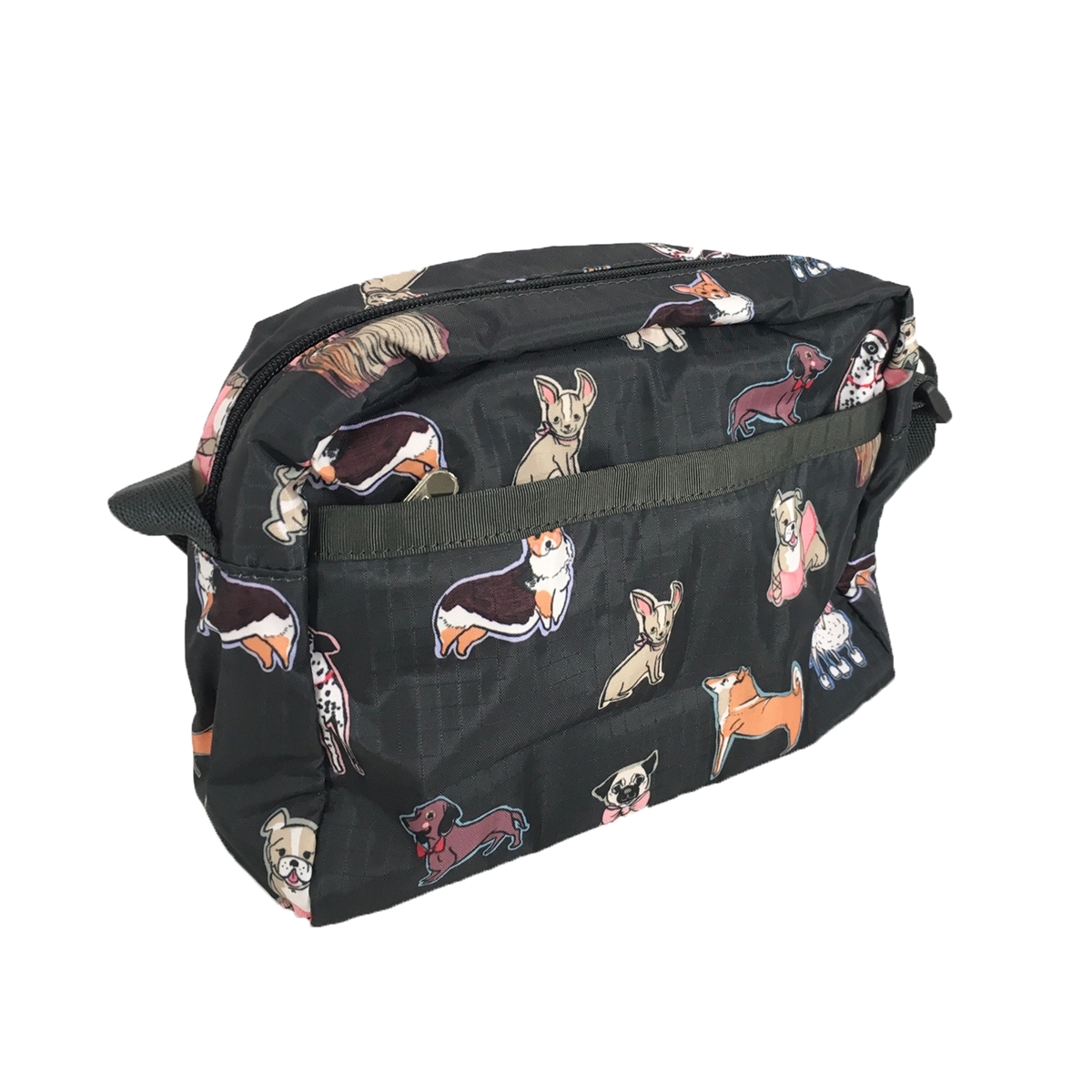 LeSportsac Dog Print Classic Daniella Crossbody Bag, Take A Bow Wow