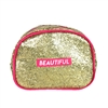 Marilyn Monroe Beautiful Glitter Dome Cosmetic Case