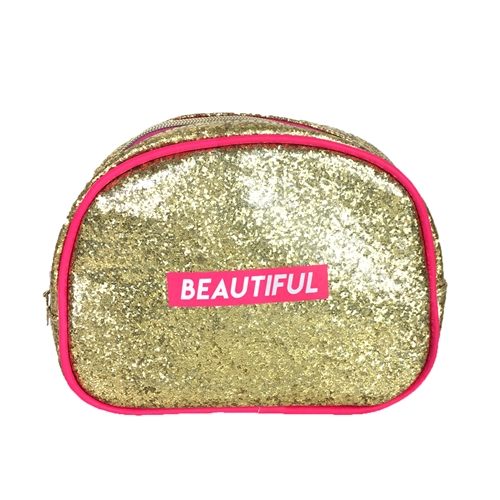 Marilyn Monroe Beautiful Glitter Dome Cosmetic Case