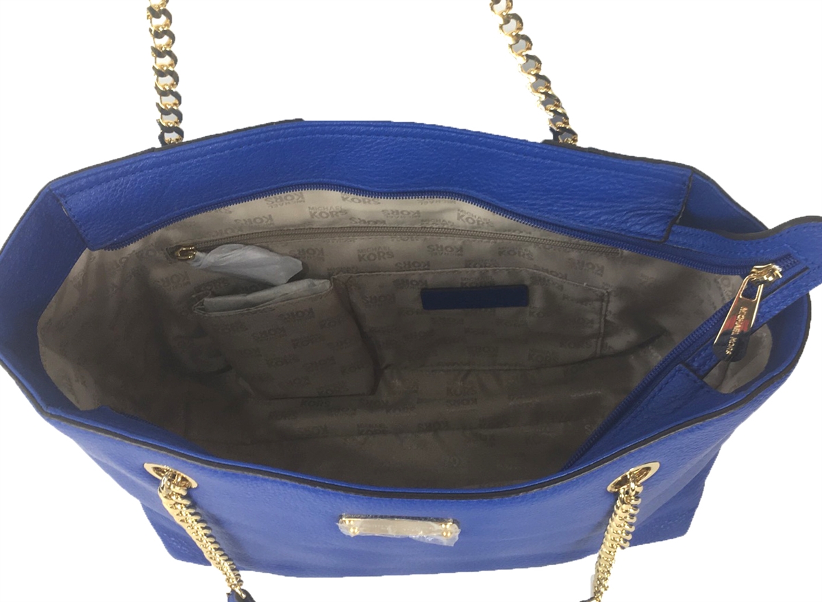 MICHAEL KORS WOMEN CROSSBODY BAG HANDBAG PURSE ELECTRIC BLUE + DOUBLE ZIP  WALLET | eBay