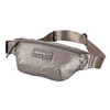 Metallic Nylon Zip Belt Bag Waist Pack