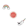 TOOT Rainbow Narwhal Wild Child Enamel Pins Set of 3