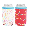 TOOT Sugar Rush Reversible Can Cooler Sleeve Pack of 2, Red Multi