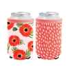 TOOT Poppies Reversible Can Cooler Sleeve Pack of 2, Red Multi