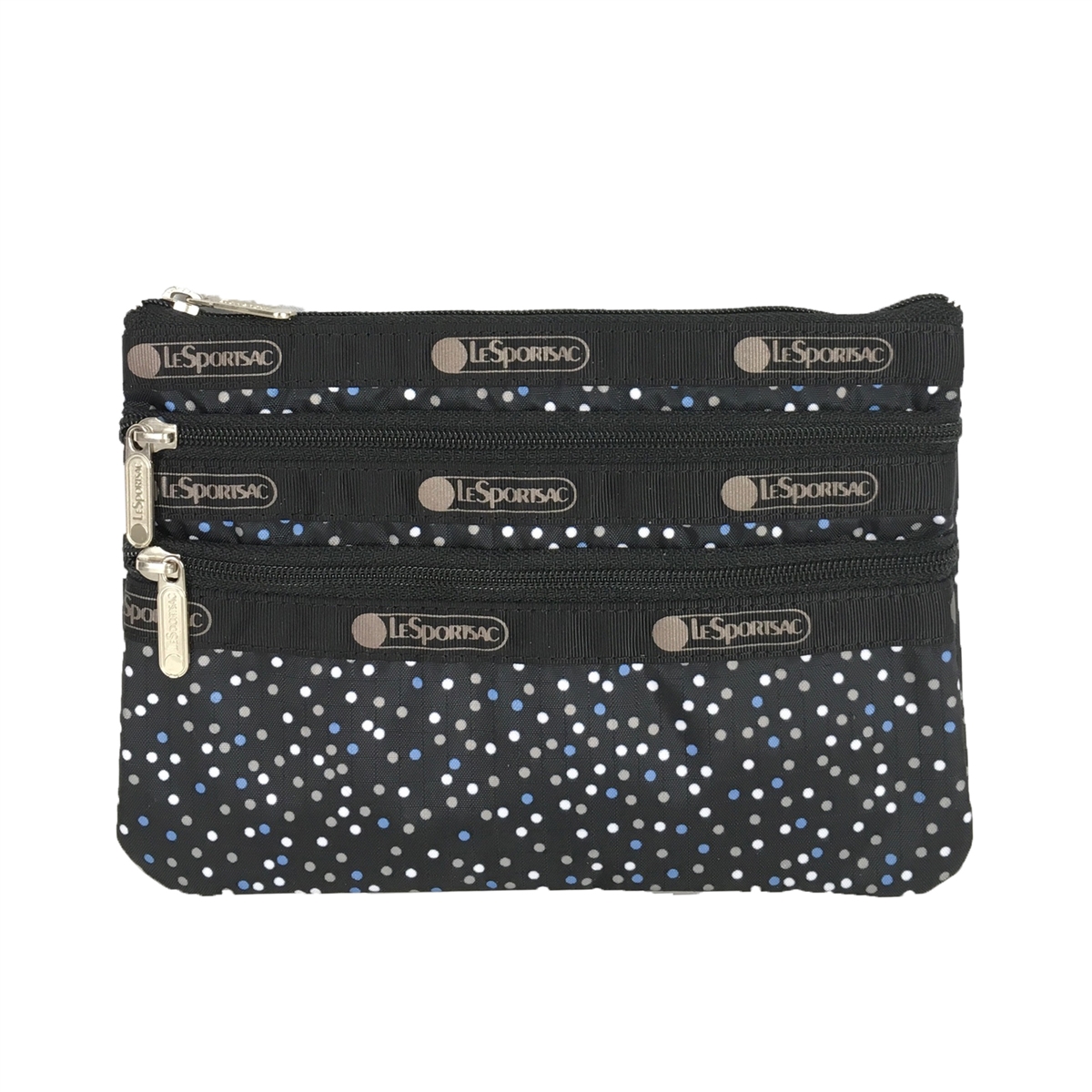 Lesportsac 3 zipper hot sale cosmetic bag