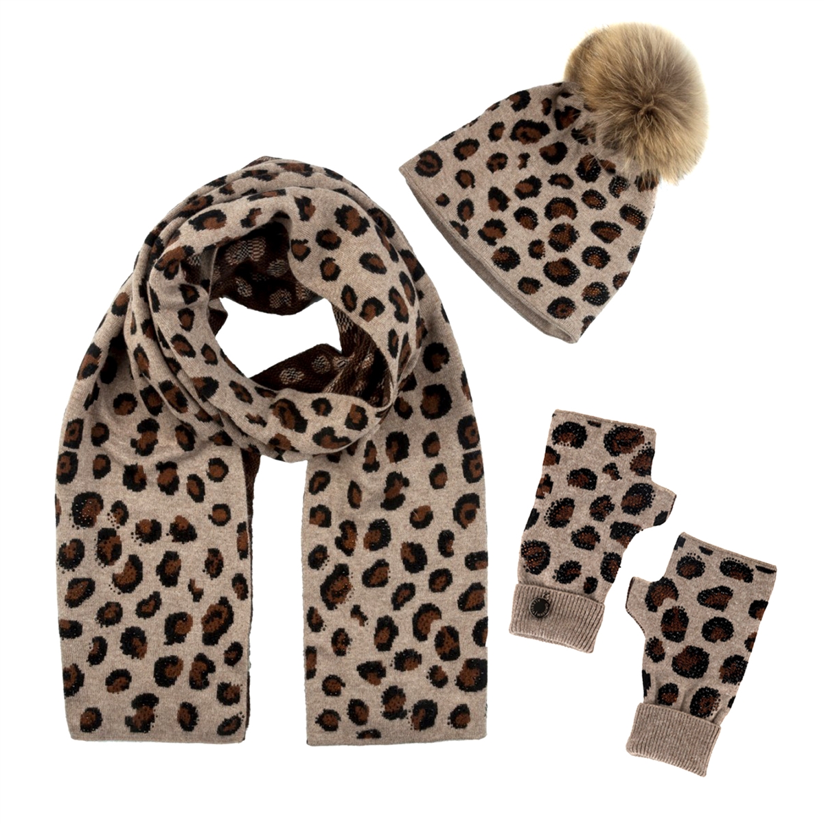 2 Piece Scarf And Glove Set, Scarves