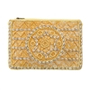 Alex Max Astris Cowrie Seashell Beaded Convertible Clutch Crossbody, Yellow