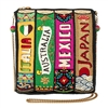 Mary Frances Wanderlust World Traveler Beaded Clutch Crossbody Bag, Multi