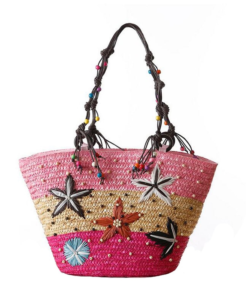 Pink 2025 straw purse