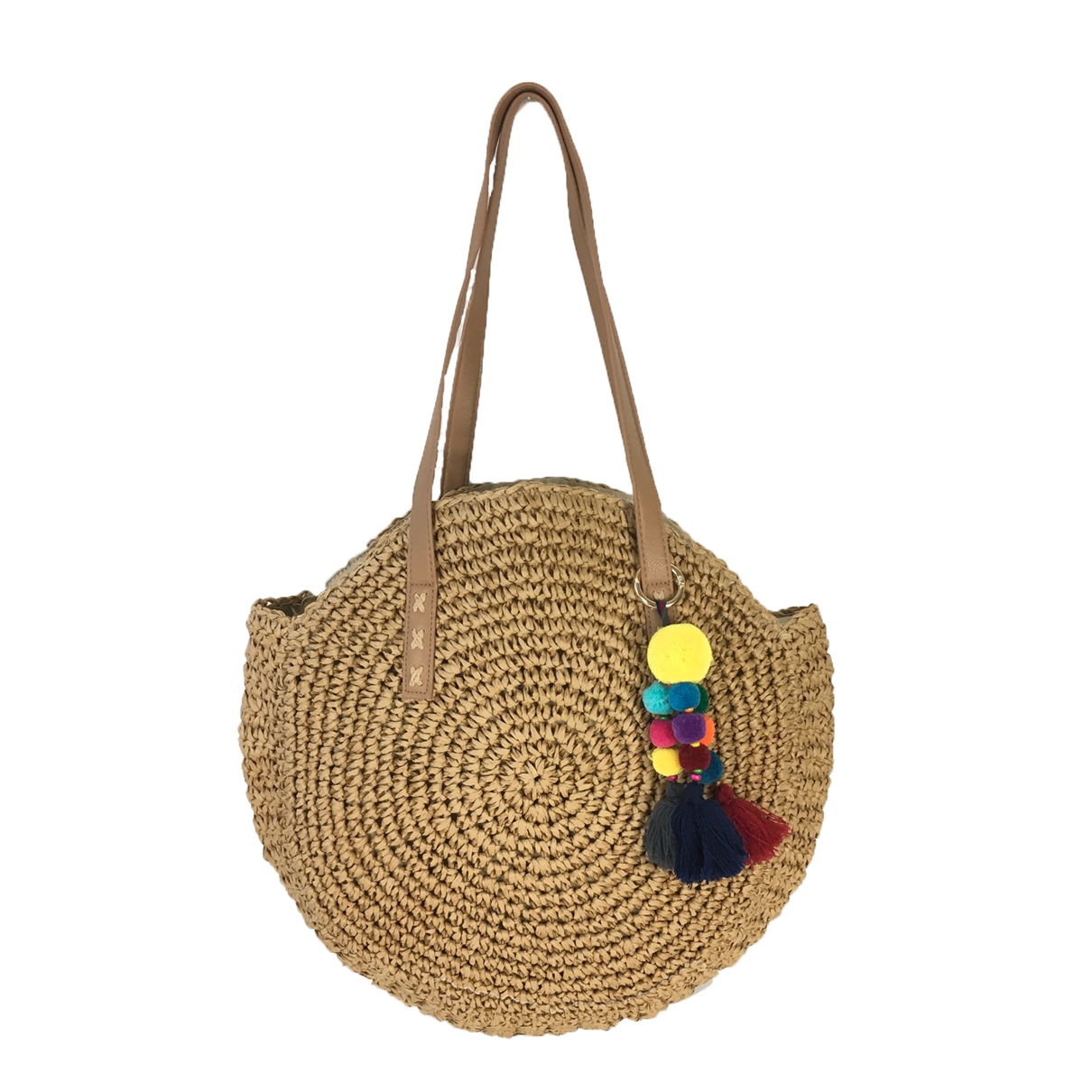 Straw circle tote clearance bag