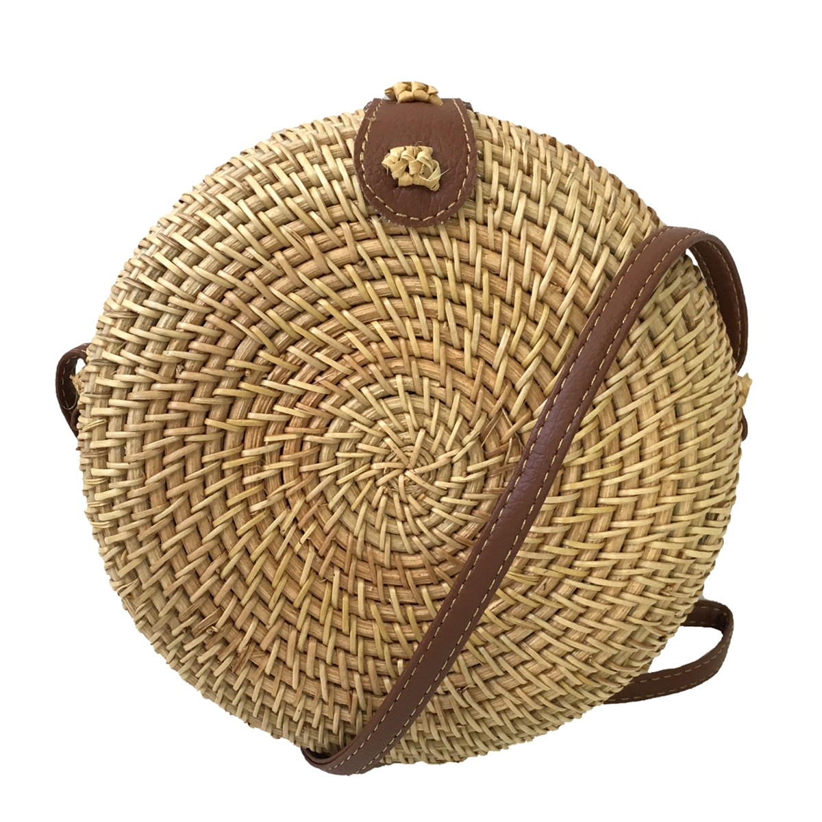 Woven round crossbody online bag