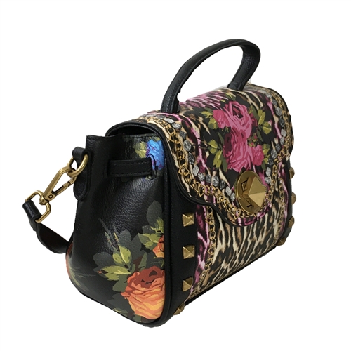 Betsey Johnson Floral LBAMELIA Mid Size Satchel Purse & Wallet outlets Set NWT