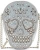 Betsey Johnson Bone Jour Rhinestone Skull Crossbody