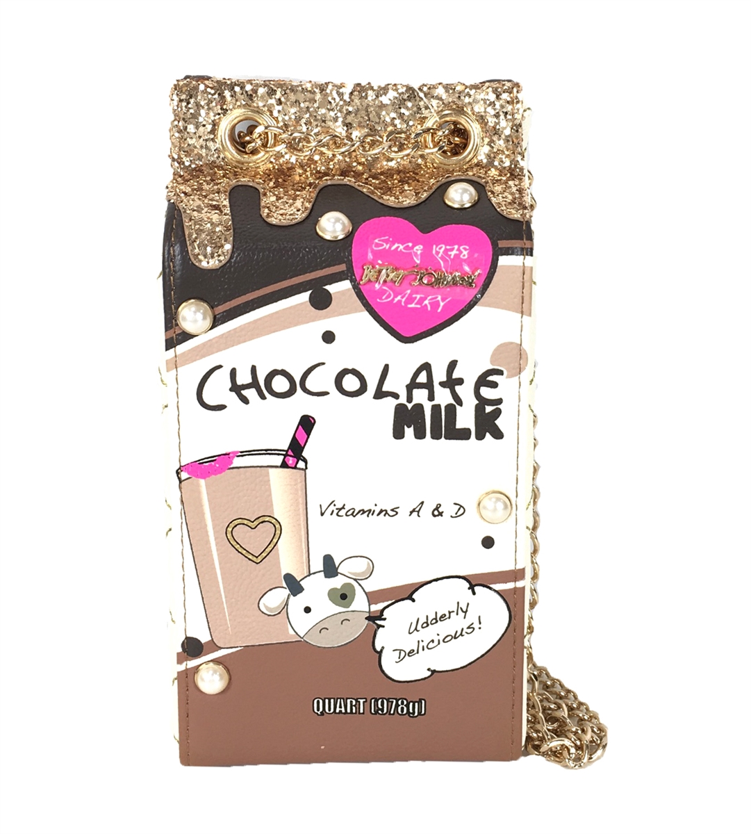 Betsey johnson 2024 chocolate milk purse