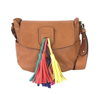 Melie Bianco Tennessee Vegan Leather Tassel Crossbody