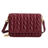 Melie Bianco Giselle Quilted Vegan Leather Convertible Clutch Crossbody Bag, Burgundy