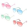 Fashion Culture Bang Colorful Tonal Retro Aviator Sunglasses