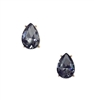 Jewelry Collection Sparkler' Smoke Teardrop Stud Earrings