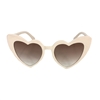 Shine Flat Heart Cat Eye Sunglasses, Pale Pink