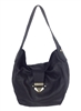 Foley + Corinna Oasis Leather Slouchy Hobo, Black