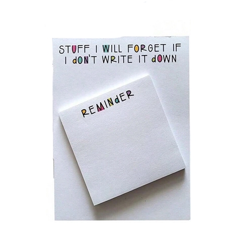 Fun and Colorful Reminder Sticky Note and to Do List Notepad Set for Organizing and Planning