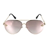 Fashion Culture Beehave Bee Charm Mirrored 60mm Aviator Sunglasses