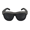 Fashion Culture Bling Bling Crystal Embellished Daily Wear Sunglasses UV Protection, Black