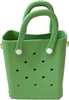 Fashion Culture Women's Reva Silicone Mini Bucket Tote Crossbody Bag (Lime Green), FCCB012