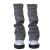 Fashion Culture Cozy Wide Pile Knit Leg Warmers Versatile Boot Toppers, Space Grey