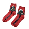 Merry Christmas Tree Graphic Holiday Novelty Crew Socks