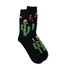 Christmas Cactus Holiday Print trouser Socks