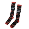 Santa Dachshund Dog Holiday Themed Knee High Socks