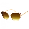 Fashion Culture Glitter Side Cover Metal Oversized Cat Eye Daily Wear Sunglasses UV Protection