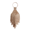 Farah + Sloane Statement Piece â€“ Farrah + Sloane Margot Short Fringe Bracelet Bag Wristlet, Nude for Casual or Formal Wear