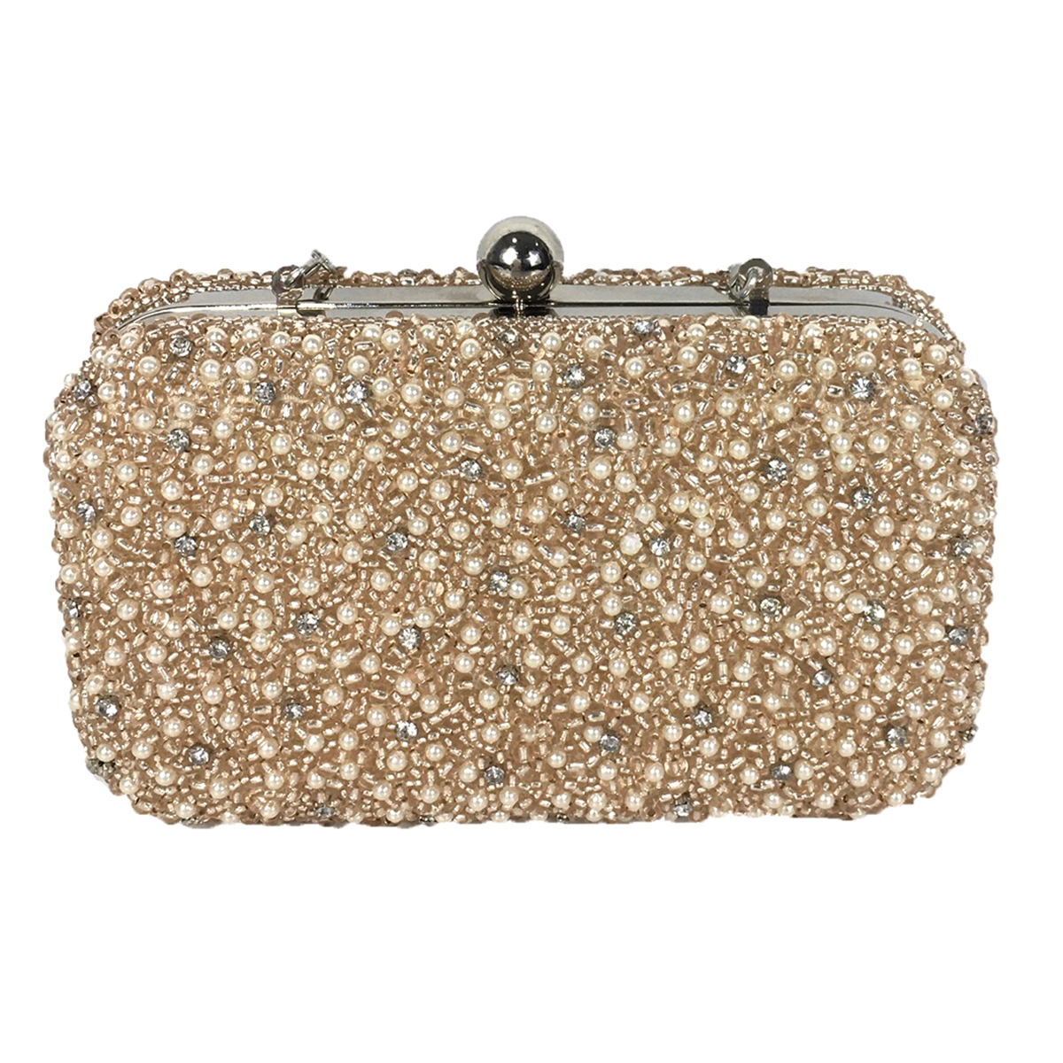 INK+ALLOY Annabella Rectangle Box Beaded Clutch