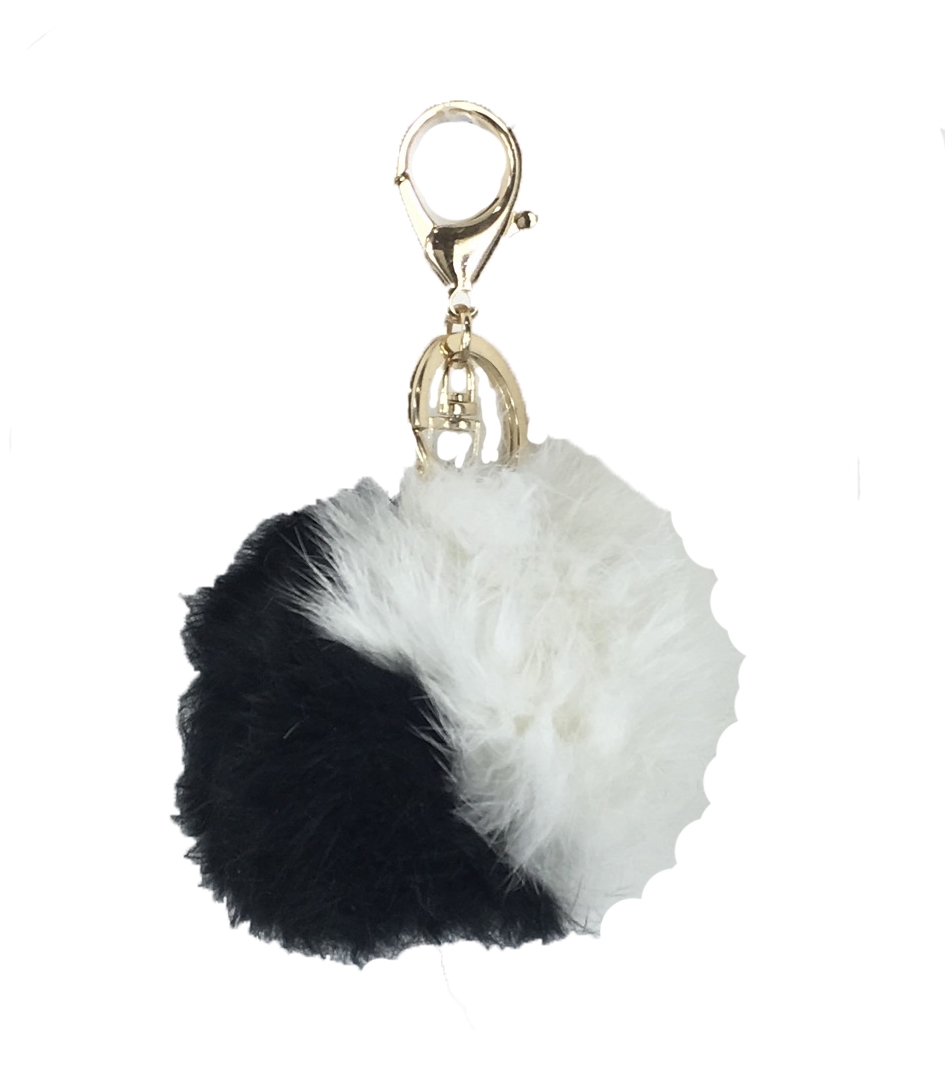 YOU WIZV Teddy Bear Keychain, Cute Bling Keychains for Women and Puff Ball  key chains for Car Keys, Backpack, Purse Accessories, Aesthetic Black Pom  Pom Keychain at Amazon Women's Clothing store