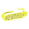 GWMD Inspire Script Bandana Headband, Neck Scarf or Face Covering, Yellow