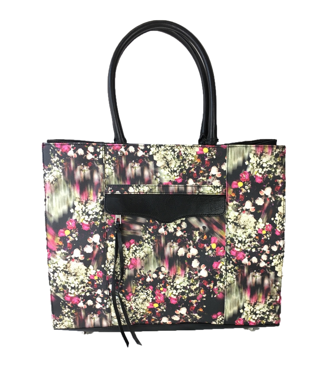 Rebecca Minkoff black floral good large tote