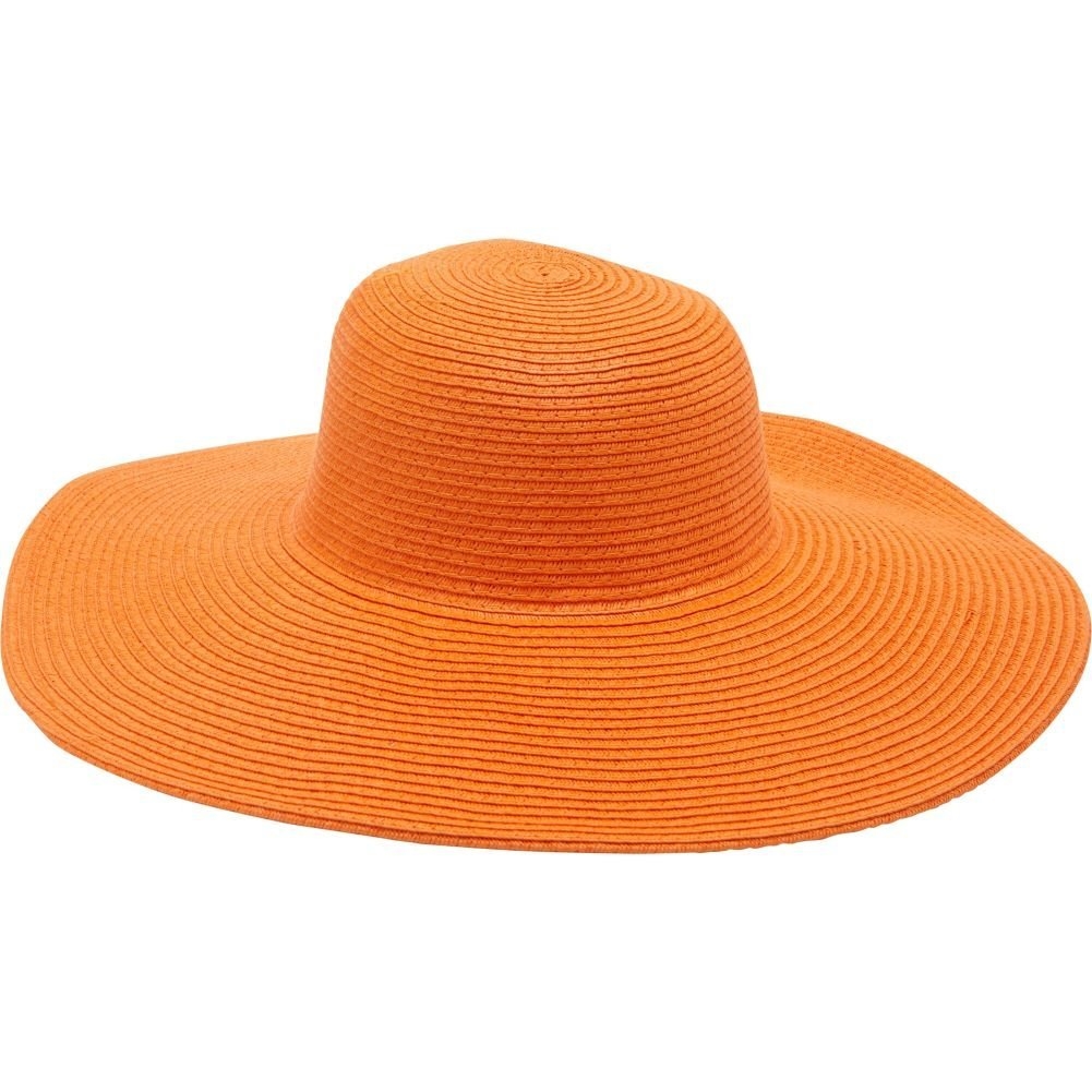 Orange floppy cheap sun hat