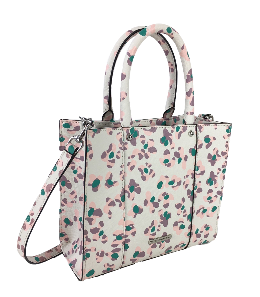 Rebecca Minkoff Mini MAB Tote Crossbody Bag, Floral Pink Multi