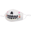 OMG! Sugar Skull Halloween Reusable Face Covering with Interior Pocket, White