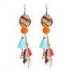 Jewelry Collection 'Aria' Beaded Tassel Drop Earrings, Multi