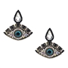 Jewelry Collection Elen Evil Eye Crystal Drop Earrings, Multi