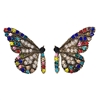 All A Flutter Butterfly Crystal Stud Earrings, Multi