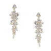 Jewelry Collection Dovima Crystal Drop Earrings, Clear